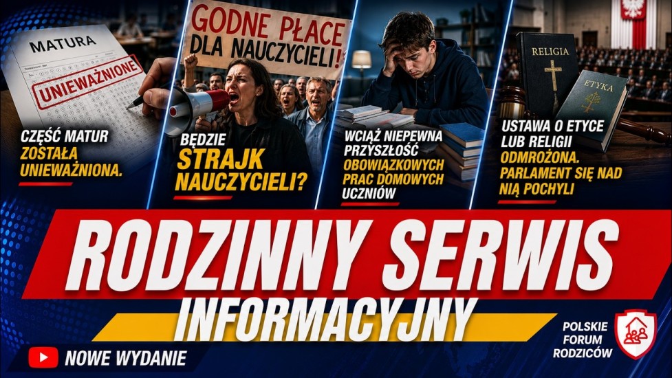  Strajk nauczycieli i unieważnione matury | Rodzinny Serwis Informacyjny